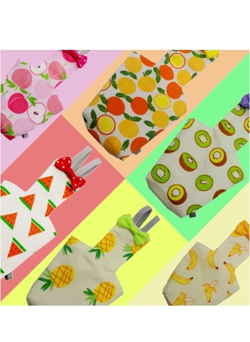 حفاضات الطيور 6 قطع ، قابلة للغسل قابلة لإعادة الاستخدام الببغاء الحفاض مع طبقة داخلية مقاومة للماء لينة الحيوانات الأليفة الصغيرة الطيور بدلة طيران لالببغاء الببغاء الكوكتيل (م) - Image 4